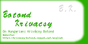 botond krivacsy business card
