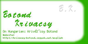 botond krivacsy business card